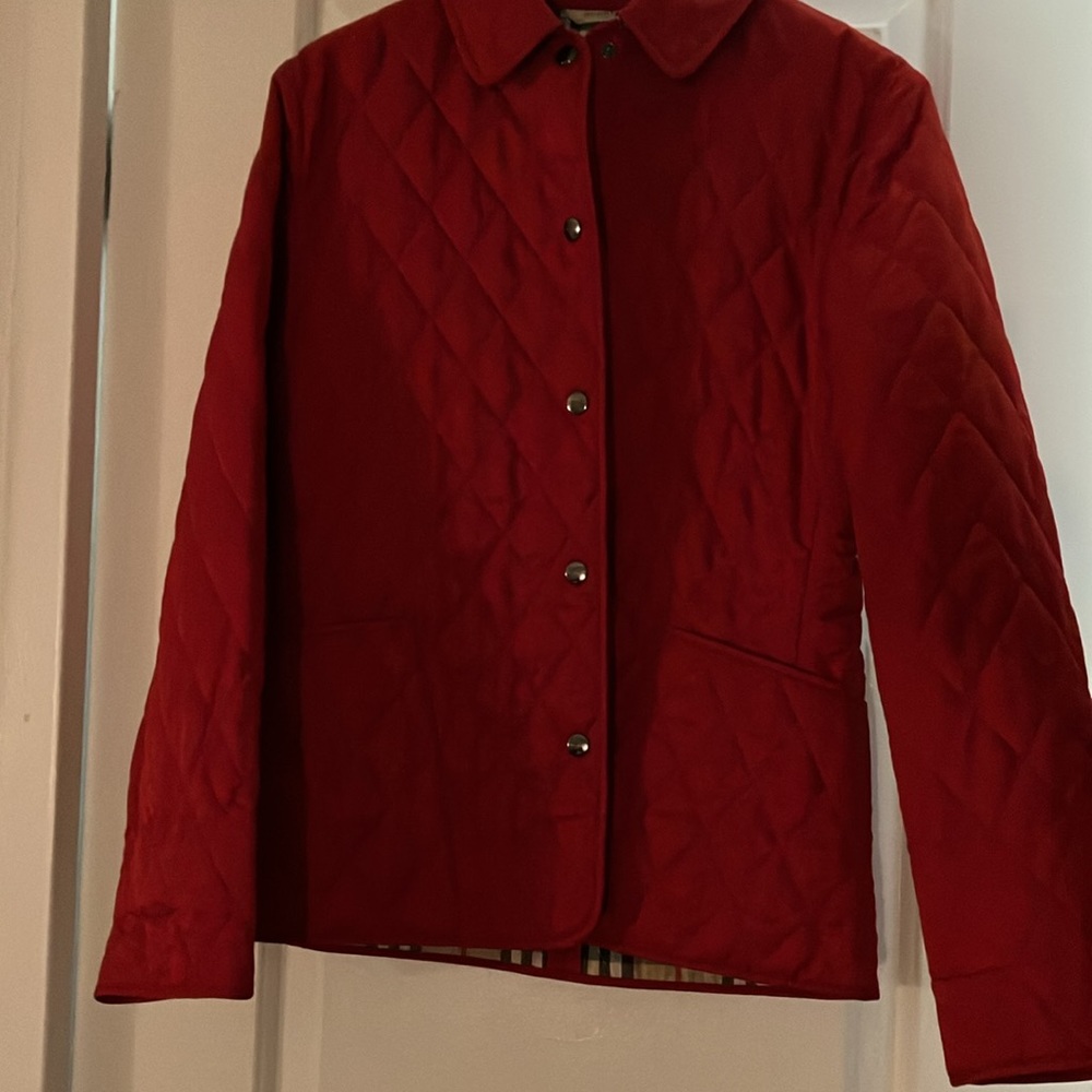 Burberry Quilted Red Jacket - Picture 11 of 12